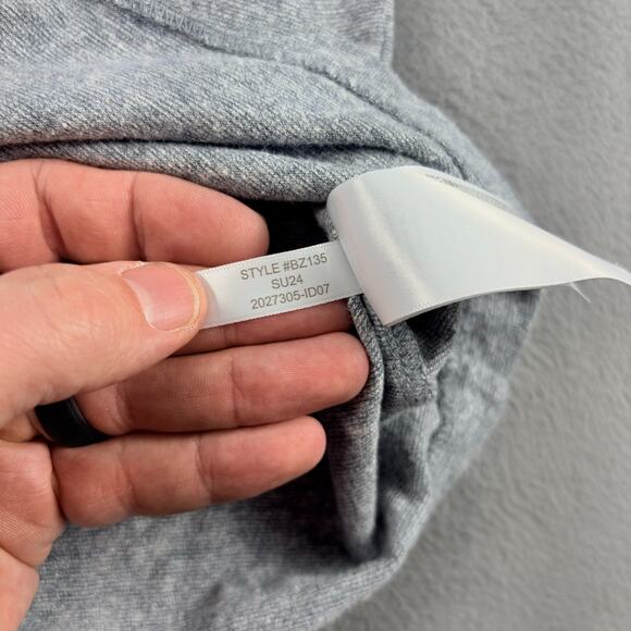 J. Crew Linen Cotton Blend T-Shirt Men's XL Heather Gray Short Sleeve Breathable - Picture 5 of 8